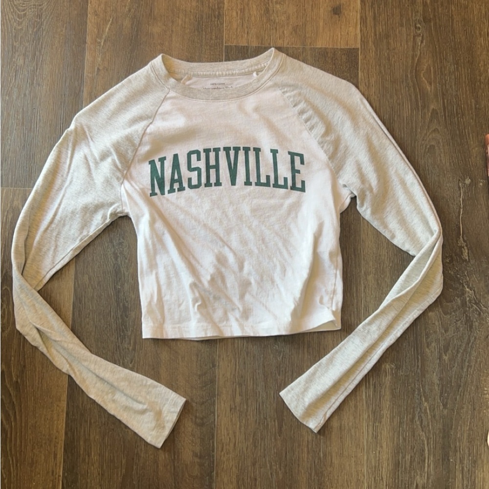 ‼️ABERCROMBIE AND FITCH NASHVILLE BASEBALL LONG SLEEVE
